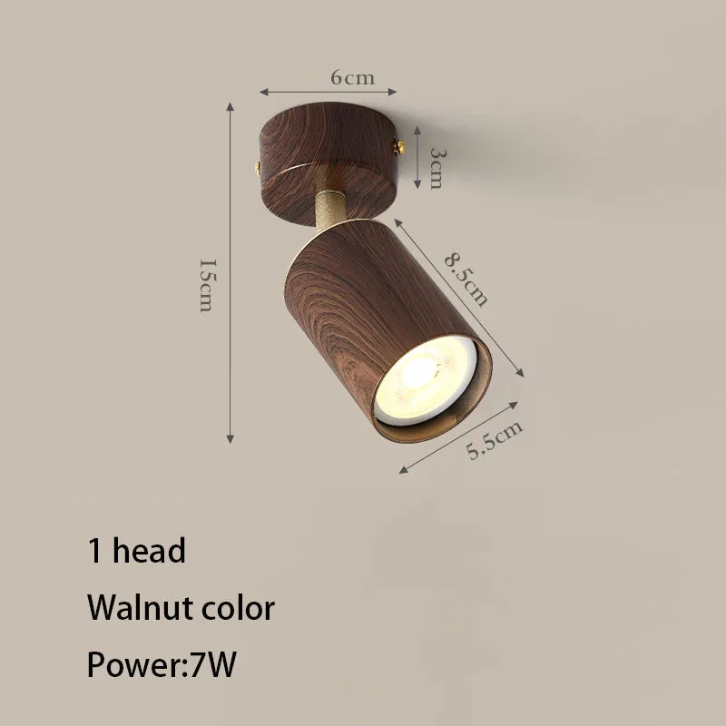 Plafonnier LED en aluminium à têtes réglables, ampoule GU10, 110-220V