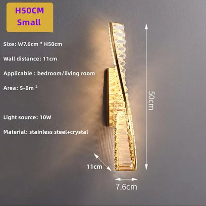 Suspension moderne en cristal K9 spirale, lumière LED pour îlot et salle à manger