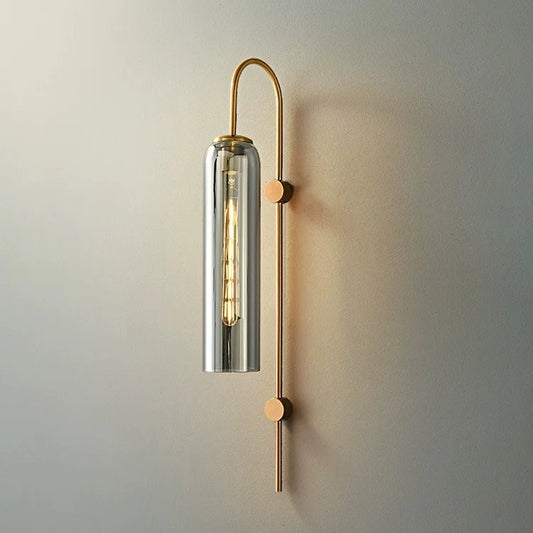 Applique Murale LED en Verre Moderne Luxe, Style Nordique, Lumière d’Ambiance