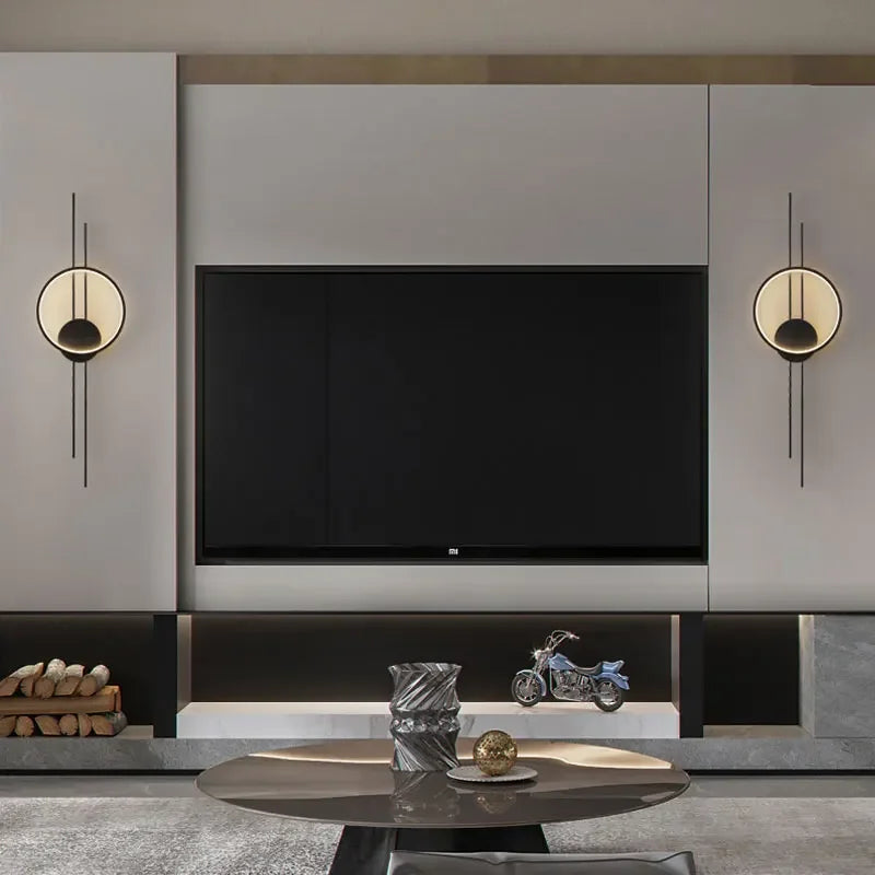 Applique Murale LED Nordique Moderne en Aluminium pour Salon et Chambre
