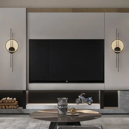 Applique Murale LED Nordique Moderne en Aluminium pour Salon et Chambre