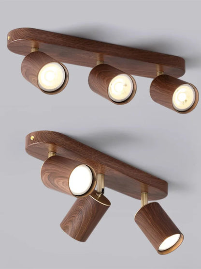 Plafonnier LED en aluminium à têtes réglables, ampoule GU10, 110-220V