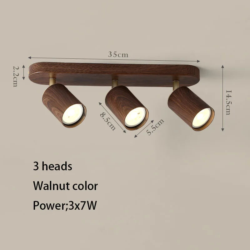 Plafonnier LED en aluminium à têtes réglables, ampoule GU10, 110-220V