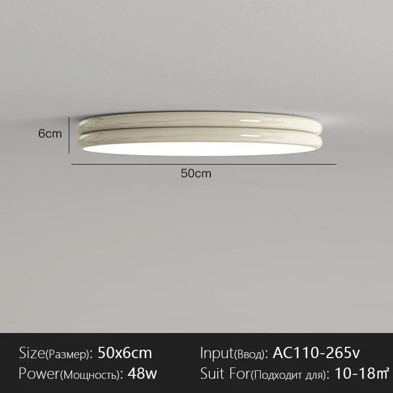 Plafonnier LED Design Moderne en Fer, Lumière Chaude et Variable pour Intérieur