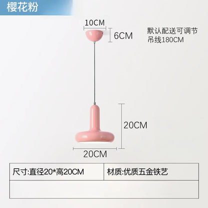 Suspension design danois Macaron en aluminium style Bauhaus moderne