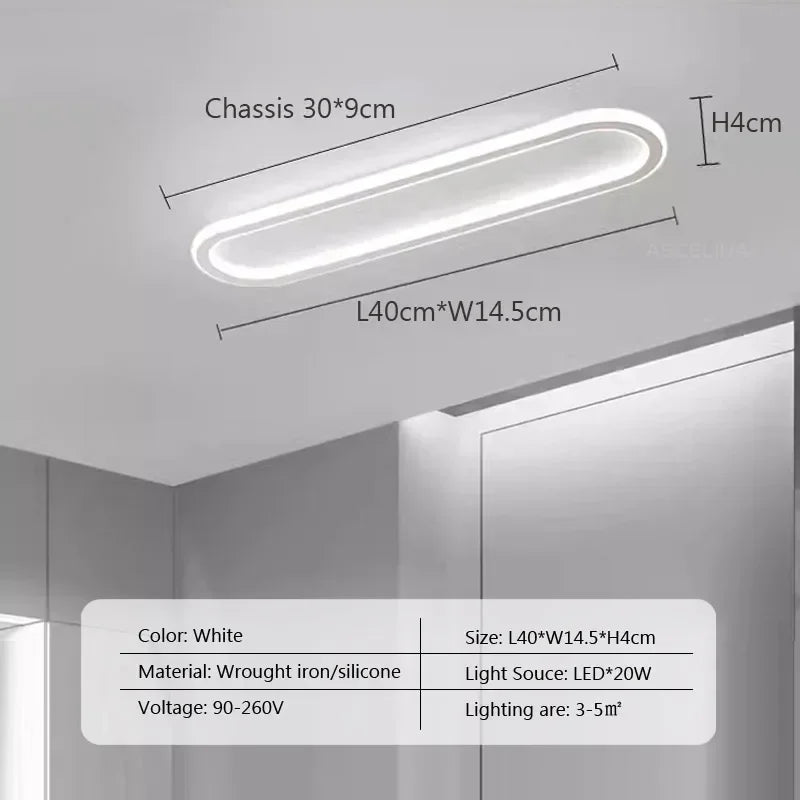Plafonnier LED moderne en aluminium pour salon et salle à manger, lumière chaude