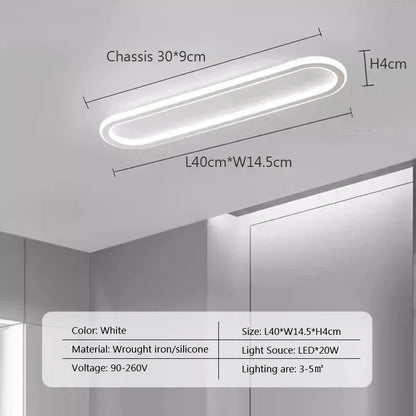 Plafonnier LED moderne en aluminium pour salon et salle à manger, lumière chaude