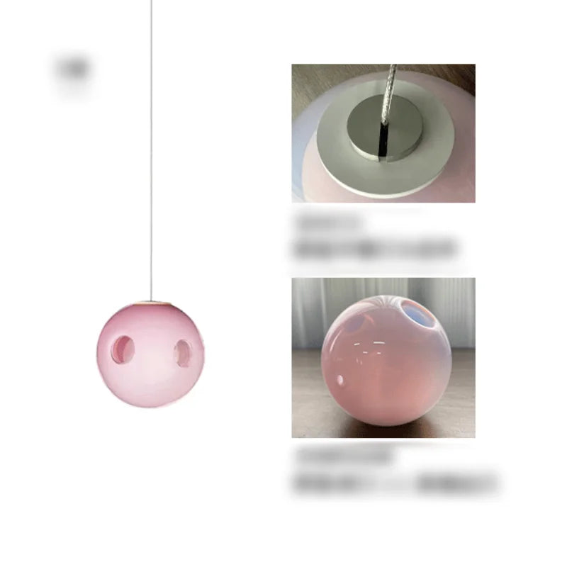 Suspension boule en verre design canadien pour salon et bar Villa