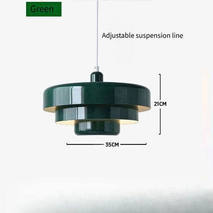 Suspension LED Macaron Nordique en acier et aluminium, éclairage cosy pour salon et restaurant