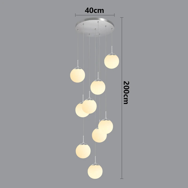 Suspension moderne en acrylique pour salon et salle à manger, lumière réglable