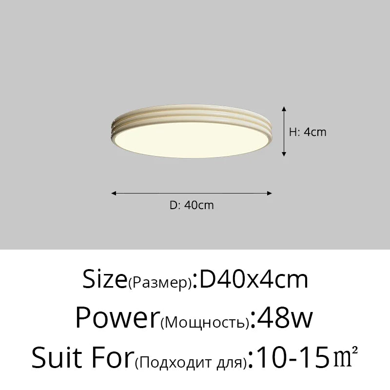 Plafonnier rond Bauhaus vert en métal LED pour ambiance cosy
