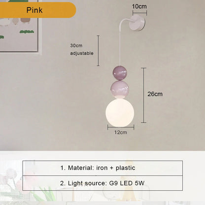 Applique Murale Nordique Moderne en Métal avec Lumière LED Blanc Chaud pour Intérieur