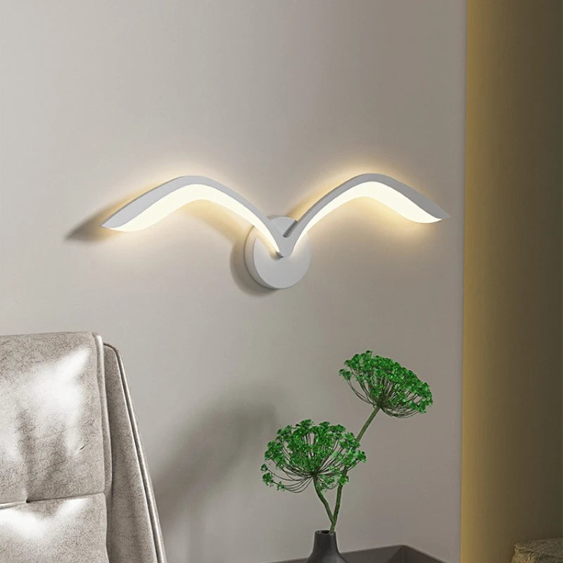 Applique Murale Nordique Moderne en Fer et Acrylique LED pour Salon et Chambre