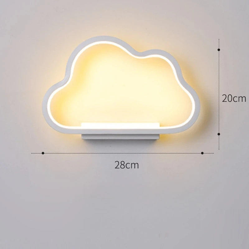 Applique Murale Nuage en Acrylique, Design Minimaliste pour Chambre d'Enfant