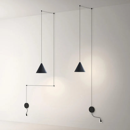 Suspension moderne en aluminium avec lumière chaude pour salon et chambre