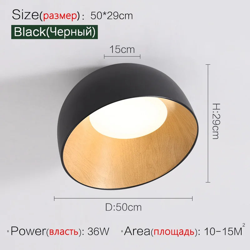 Plafonnier Incliné en Bois au Design Nordique Moderne pour Salon et Hall