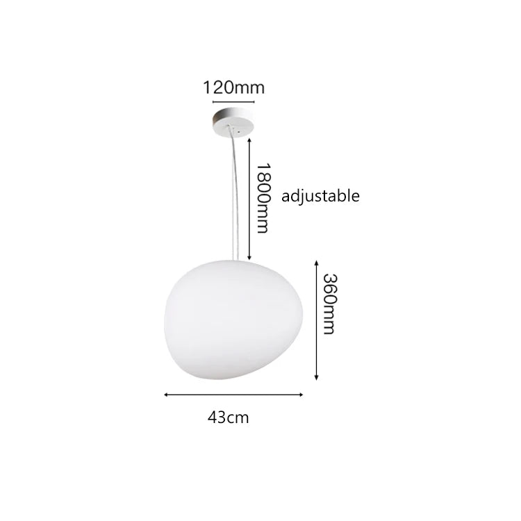 Suspension LED en verre blanc Gregg, design moderne pour villa et escalier