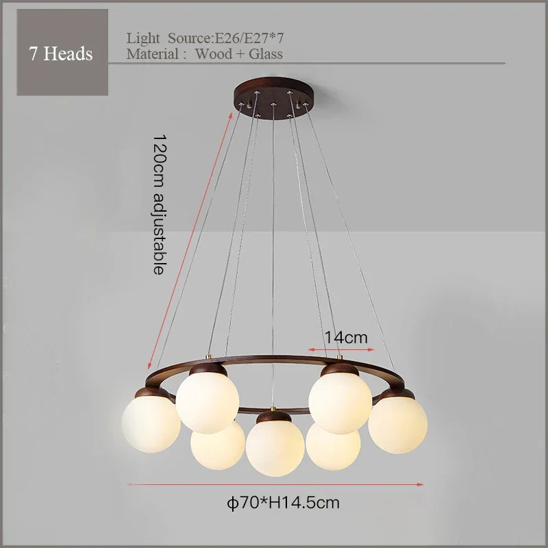 Suspension Globe Scandinave Minimaliste en Métal, Luminaire pour Cuisine et Salle à Manger