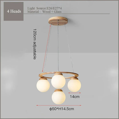 Suspension Globe Scandinave Minimaliste en Métal, Luminaire pour Cuisine et Salle à Manger