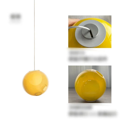 Suspension boule en verre design canadien pour salon et bar Villa