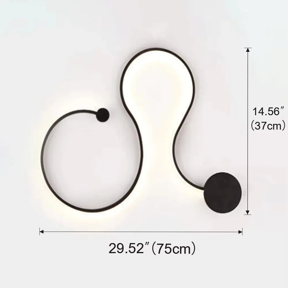 Applique Murale LED Design Nordique Moderne en Métal pour Salon et Chambre