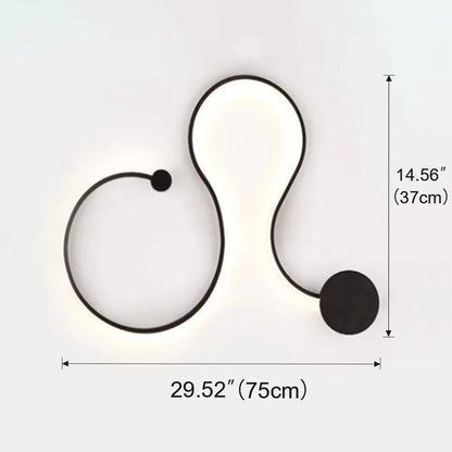 Applique Murale LED Design Nordique Moderne en Métal pour Salon et Chambre