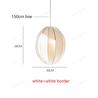 Suspension lanterne en soie Zen style japonais médiéval pour salon