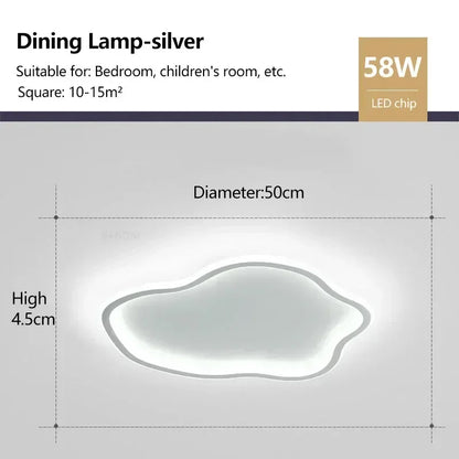 Plafonnier LED suspendu design nordique en acrylique et métal, éclairage intérieur cosy