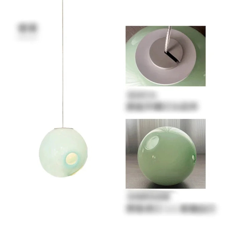 Suspension boule en verre design canadien pour salon et bar Villa