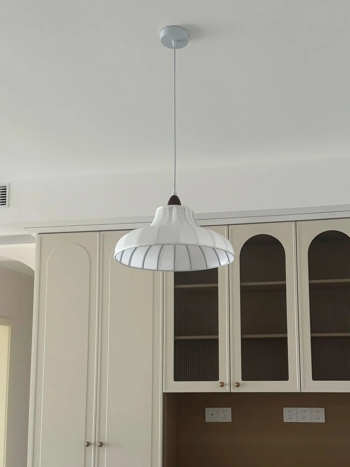 Suspension moderne en tissu Wabi-Sabi, éclairage cosy pour intérieur