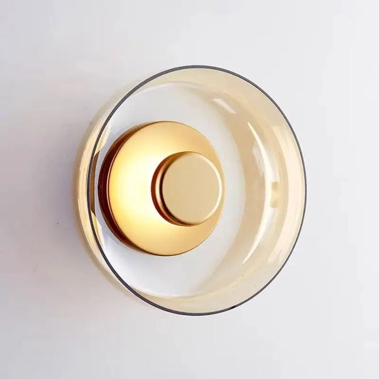 Applique Murale Moderne en Verre LED, Lumière Ambiante pour Salon et Chambre