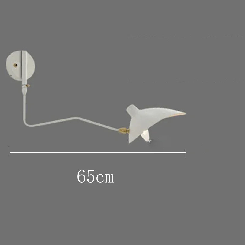 Applique Murale LED Spider Serge Mouille Aluminium Noir Industriel à Bras Réglable