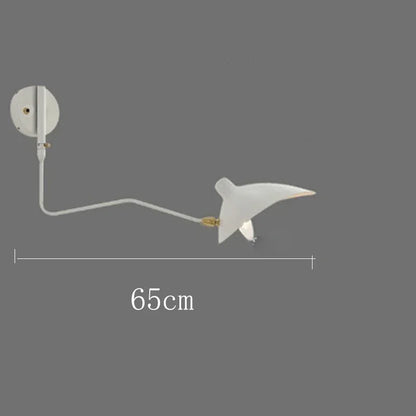 Applique Murale LED Spider Serge Mouille Aluminium Noir Industriel à Bras Réglable