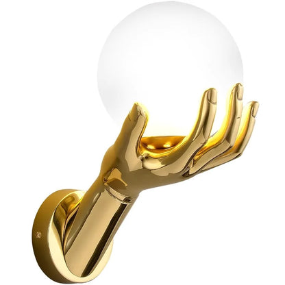 Applique Murale LED Moderne en Résine et Verre Dépoli pour Intérieur