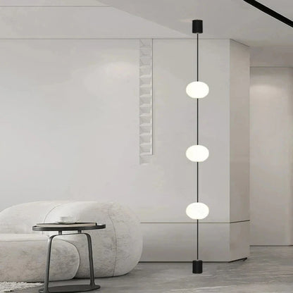 Suspension sphérique nordique moderne en métal pour salon lumineux