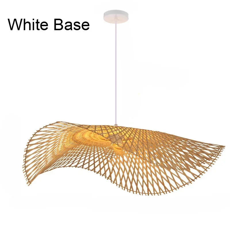 Suspension Décorative en Bambou Tressé à Main, Ambiance Chaleureuse