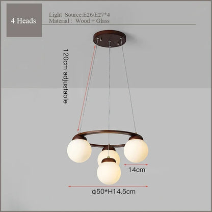 Suspension Globe Scandinave Minimaliste en Métal, Luminaire pour Cuisine et Salle à Manger