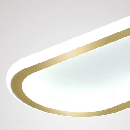 Plafonnier LED moderne rectangulaire en aluminium pour salon et couloir