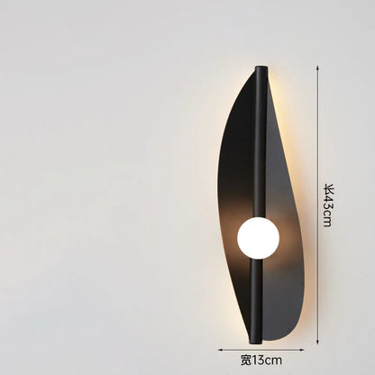 Applique Murale Leaf en Alliage Forgé, Lumière Chaude Décorative pour Chambre et Salon