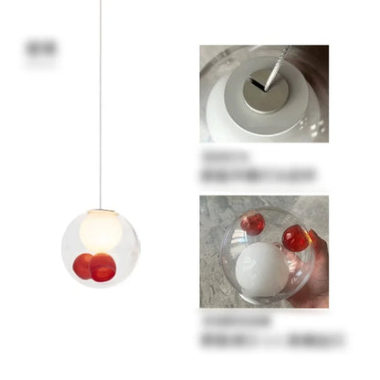 Suspension boule en verre design canadien pour salon et bar Villa