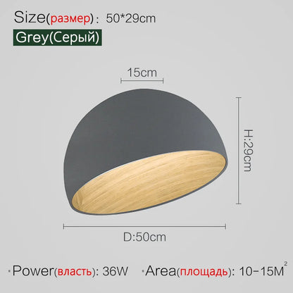 Plafonnier Incliné en Bois au Design Nordique Moderne pour Salon et Hall