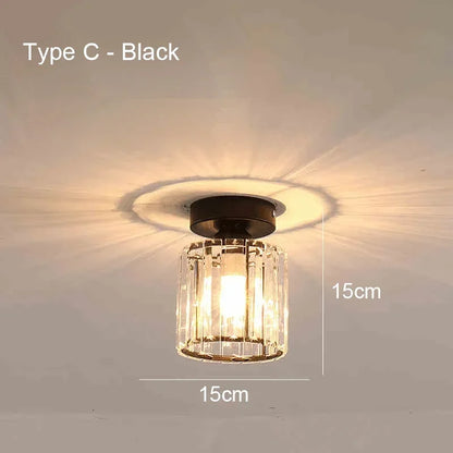 Plafonnier LED Nordique en acrylique et fer E27 pour intérieur