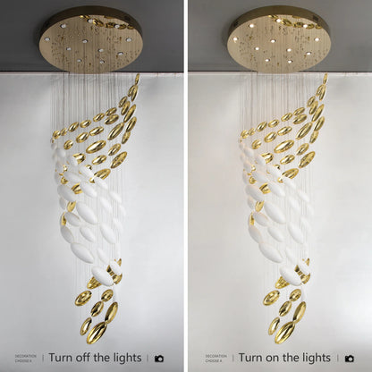 Lustre moderne en fer style ciel étoilé pour halls et boutiques