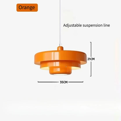 Suspension LED Macaron Nordique en acier et aluminium, éclairage cosy pour salon et restaurant