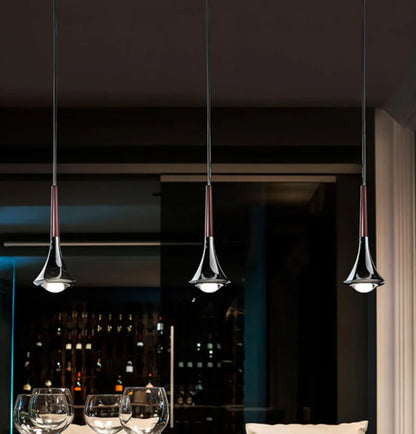 Suspension LED Moderne en Aluminium, Luminaire Décoratif pour Chambre et Cuisine