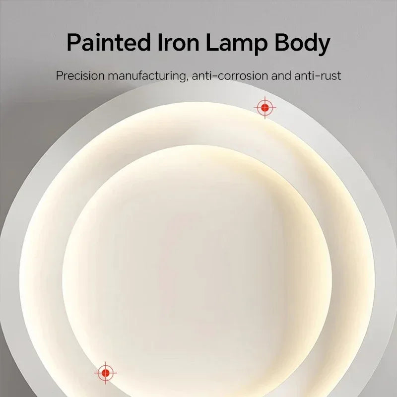 Plafonnier LED Moderne en Aluminium et Acrylique, Luminaire Décoratif pour Salon et Bureau