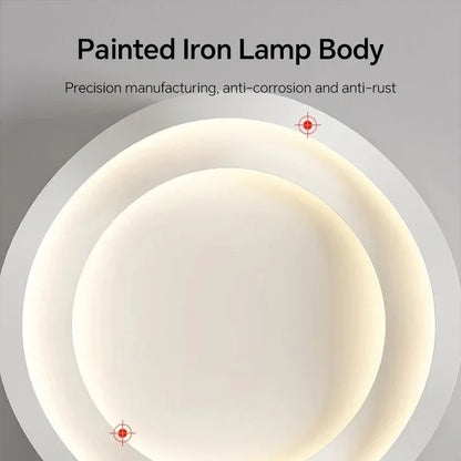 Plafonnier LED Moderne en Aluminium et Acrylique, Luminaire Décoratif pour Salon et Bureau