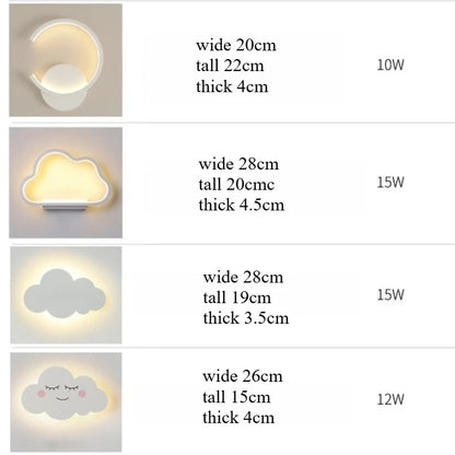 Applique Murale Nuage en Acrylique, Design Minimaliste pour Chambre d'Enfant