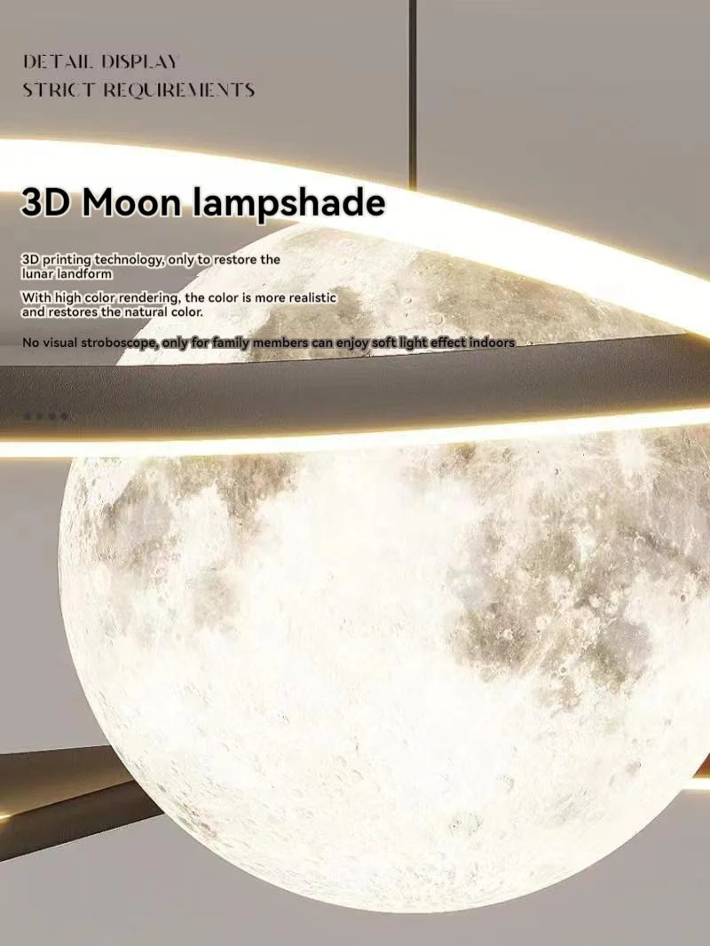 Suspension LED moderne minimaliste en aluminium, lumière dimmable et ambiance chaleureuse