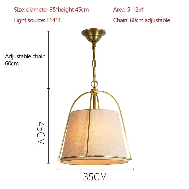 Suspension Winfordo en tissu beige, design moderne pour ambiance chaleureuse